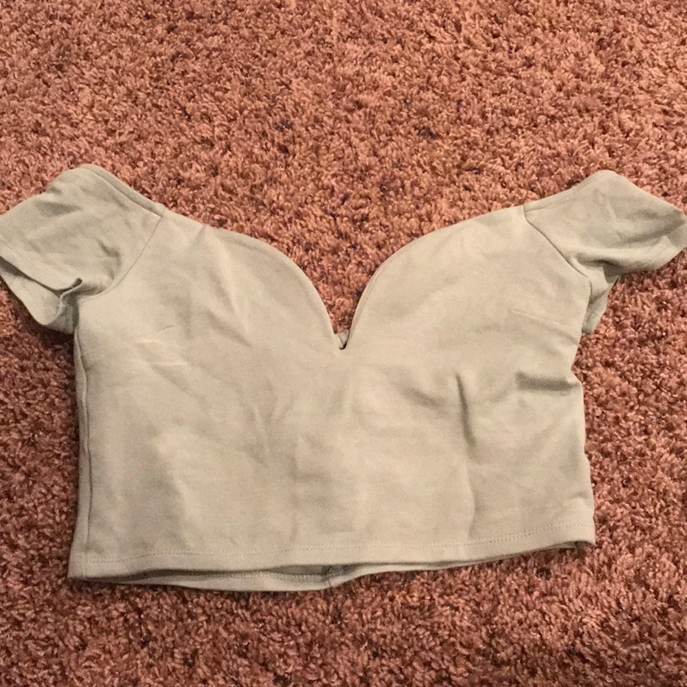 Mint Crop Top